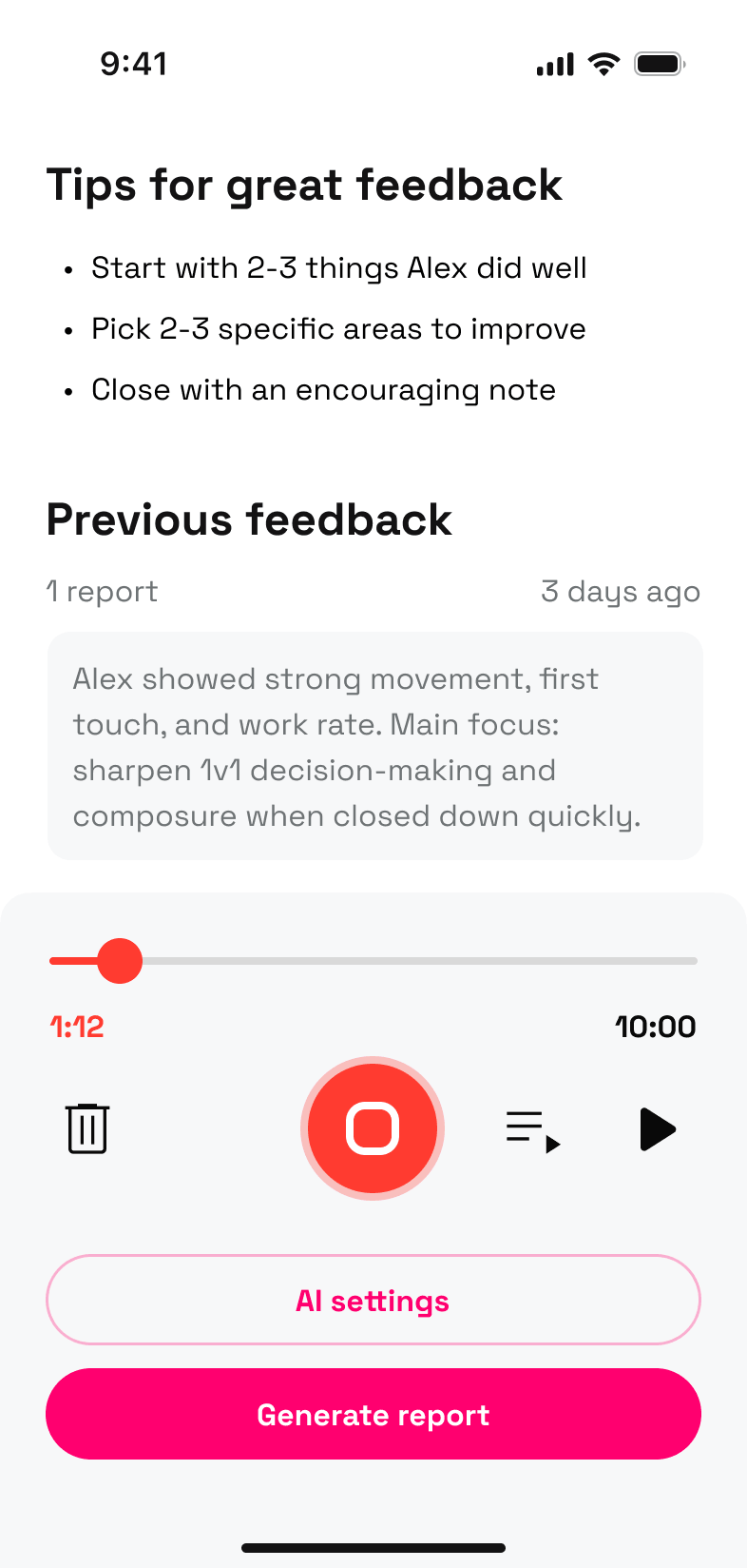 Feedz app screenshot